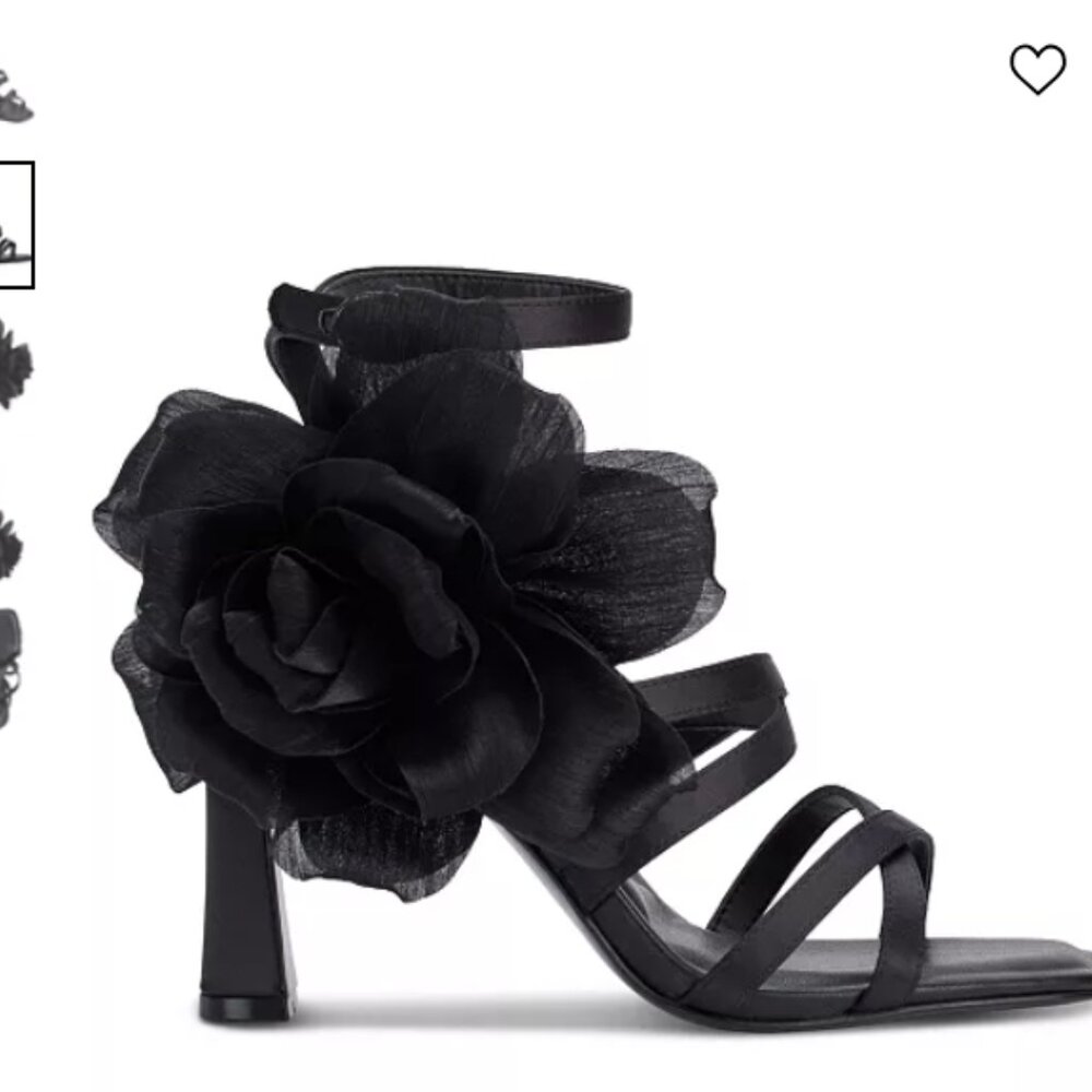 Karl Lagerfeld Paris Women's Caela Evening Sandal Pump Size 8.5 Black